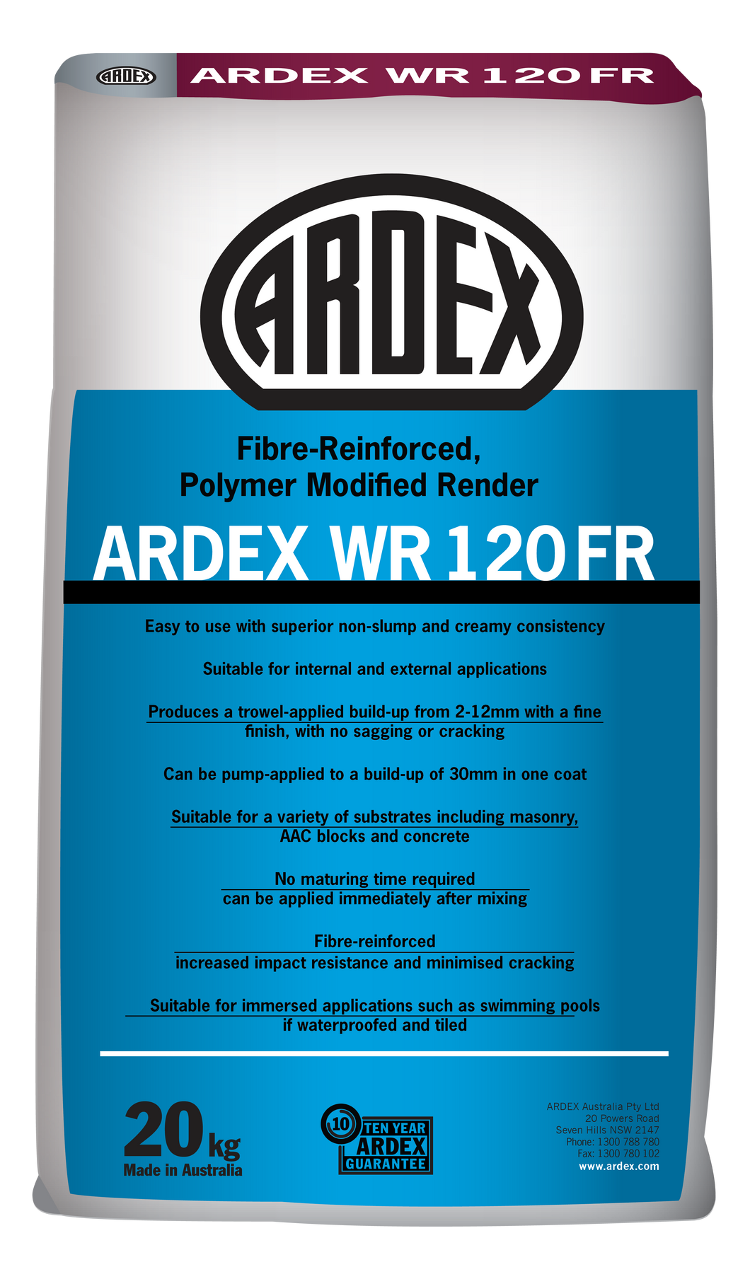 Ardex WR 120 FR 20kg Bag